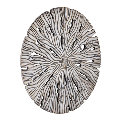 Panneau mural Bonte L - 120x2x120 cm - MDF - Crème PTMD