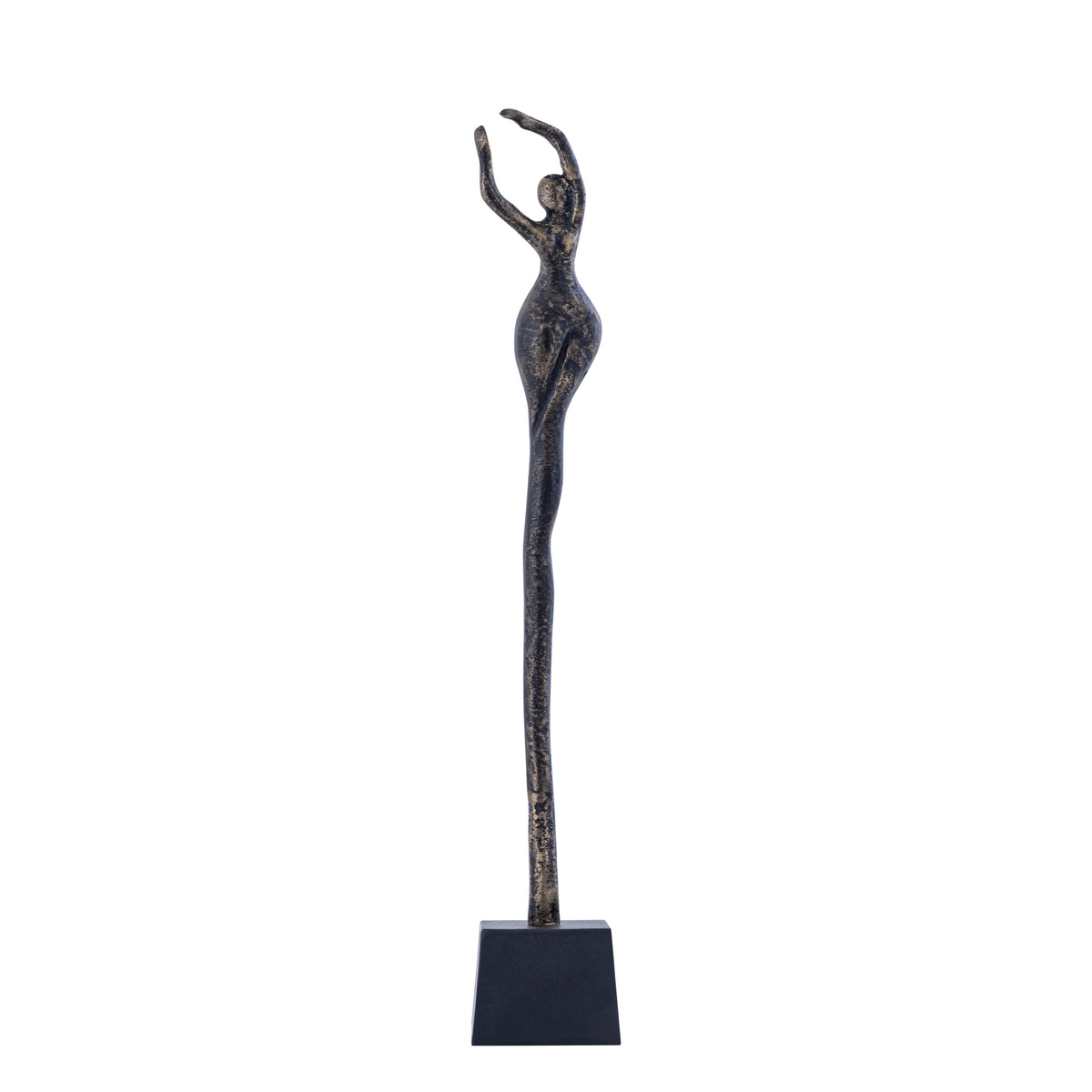 Ciwan Statue de femme en laiton antique moulée en aluminium A PTMD