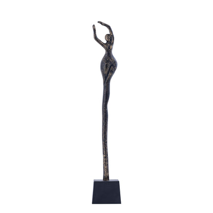 Ciwan Statue de femme en laiton antique moulée en aluminium A PTMD