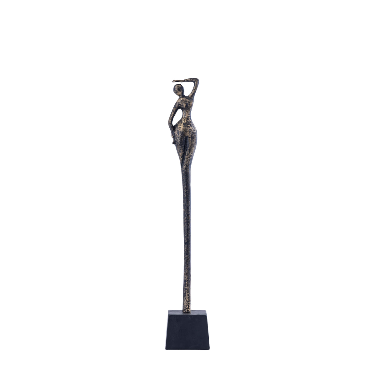 Ciwan Antique Brass statue de femme en aluminium coulé B PTMD