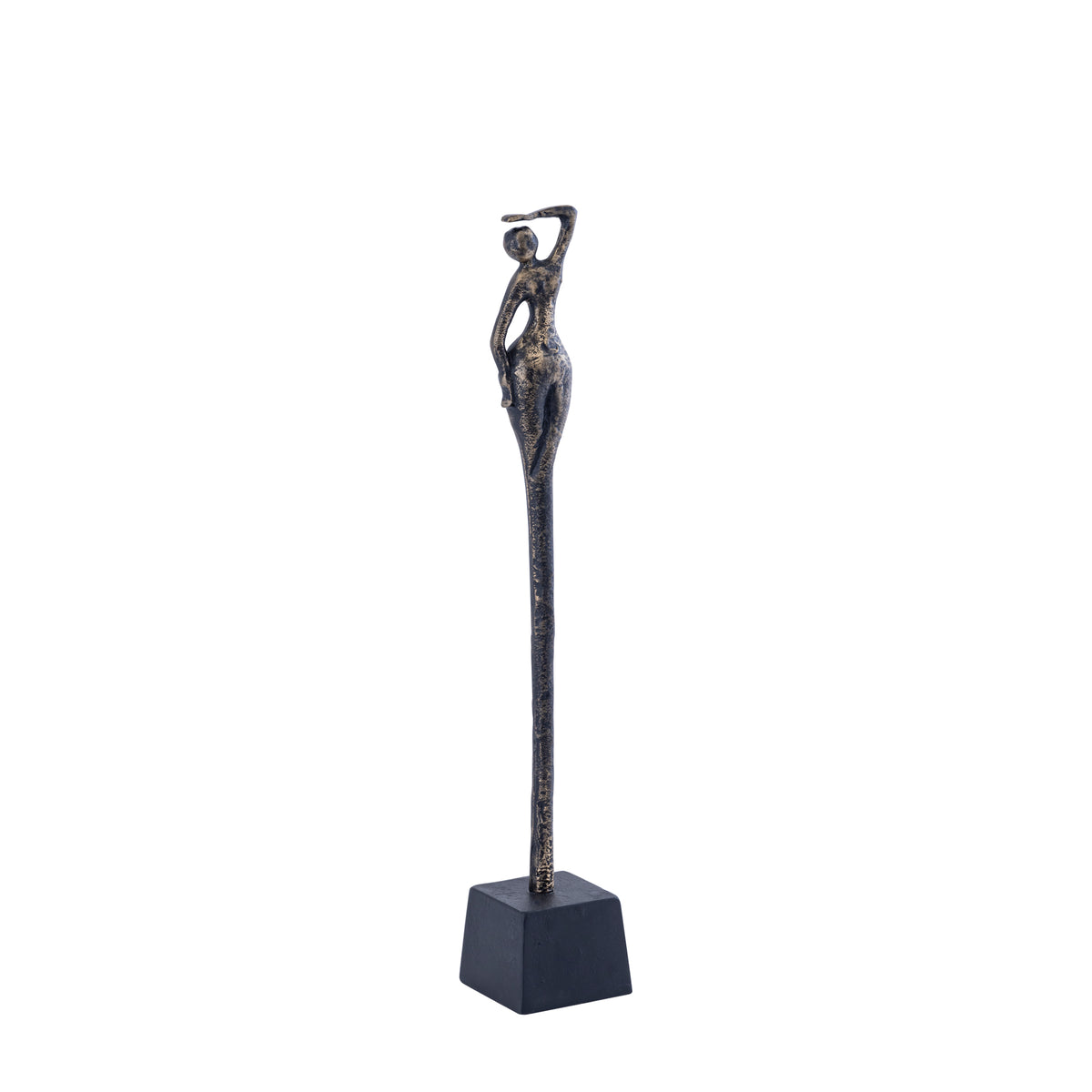 Ciwan Antique Brass statue de femme en aluminium coulé B PTMD