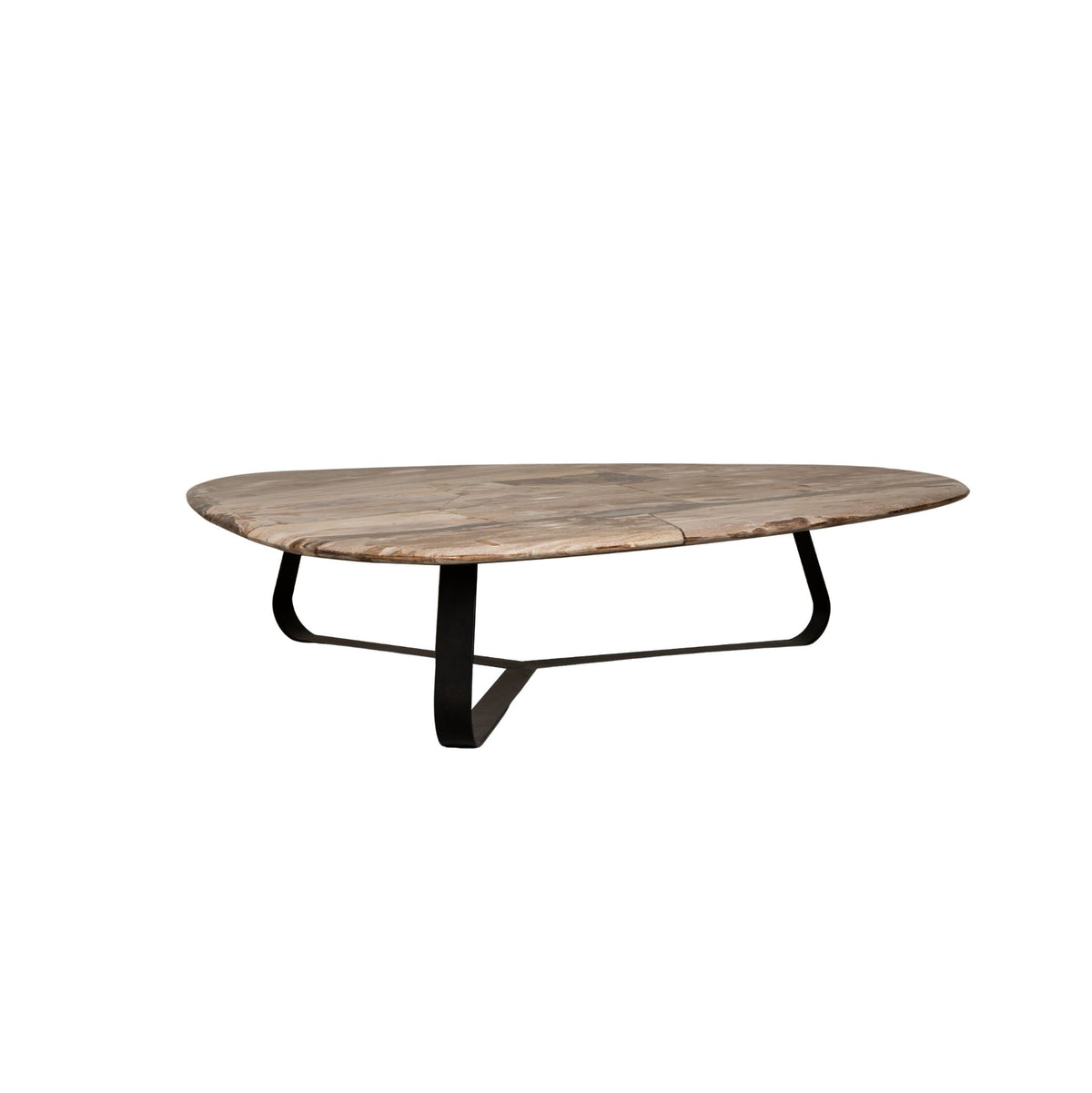 Table basse Deeba en bois pétrifié 130 PTMD