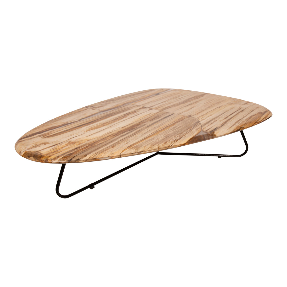 Table basse Deeba en bois pétrifié 130 PTMD