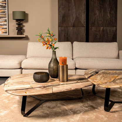 Table basse Deeba en bois pétrifié 130 PTMD