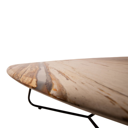 Table basse Deeba Bois pétrifié 95 PTMD