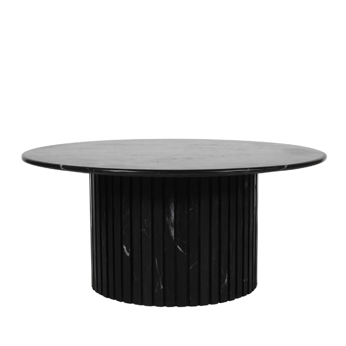 Table basse Neelim - 91x91x41 cm - Marbre - Noir PTMD