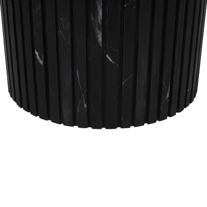 Table basse Neelim - 91x91x41 cm - Marbre - Noir PTMD