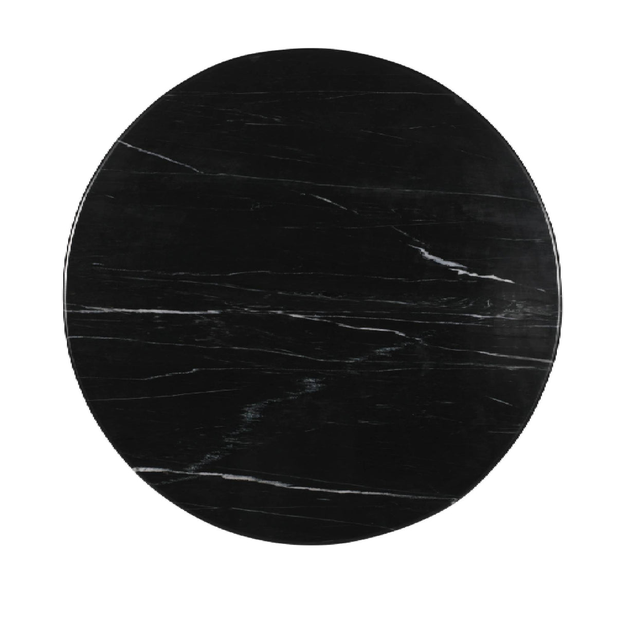 Table basse Neelim - 91x91x41 cm - Marbre - Noir PTMD