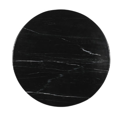 Table basse Neelim - 91x91x41 cm - Marbre - Noir PTMD