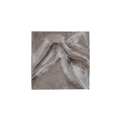 Panneau mural Gihan S - 42x5x42 cm - Aluminium - Argent PTMD