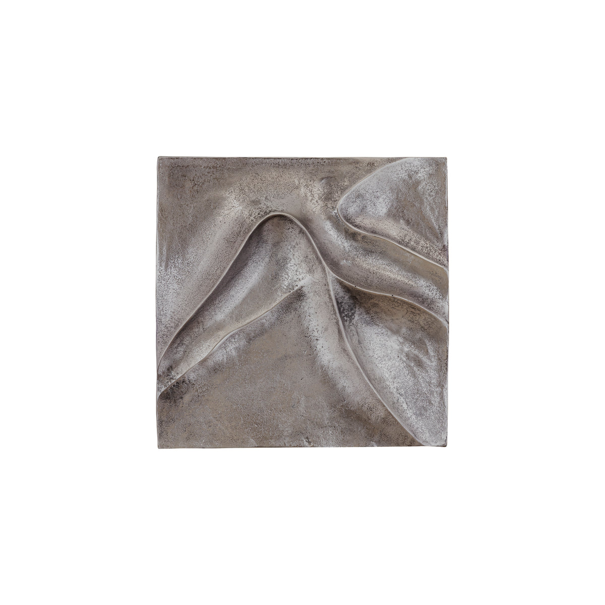 Panneau mural Gihan S - 42x5x42 cm - Aluminium - Argent PTMD