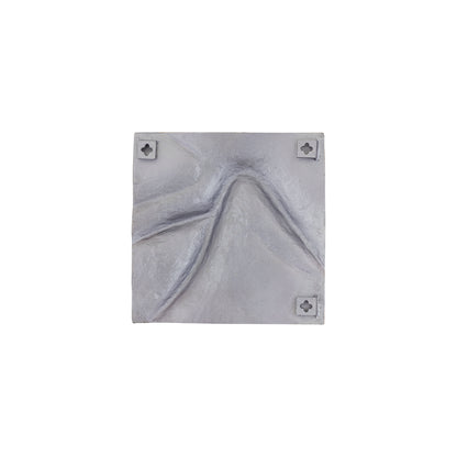 Panneau mural Gihan S - 42x5x42 cm - Aluminium - Argent PTMD