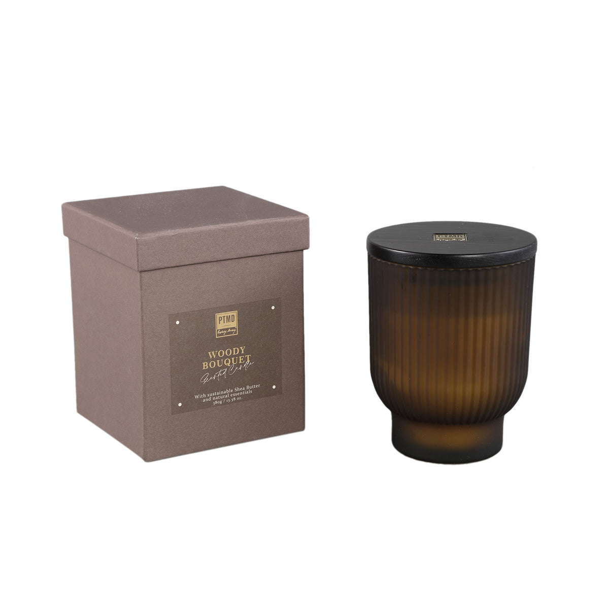New Elements Bougie parfumée Woody Bouquet 380g L PTMD