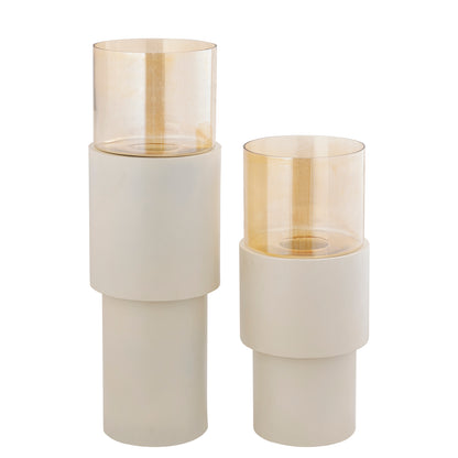 Bientôt Cream fer sol stormlight lustre verre L PTMD