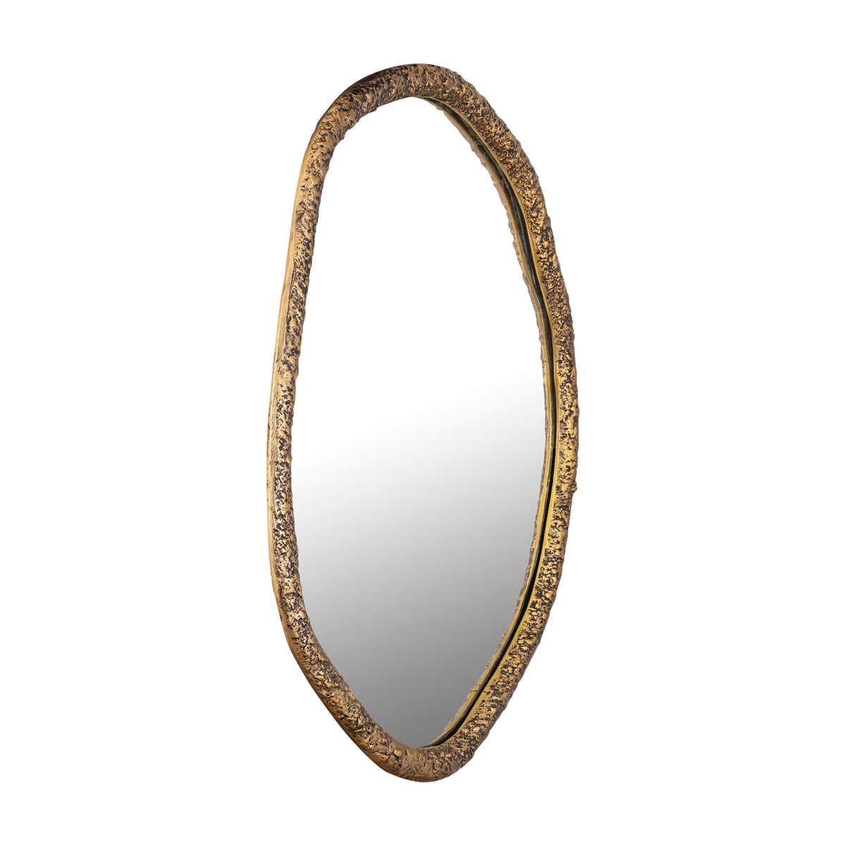 Miroir rond organique en laiton Paislie 56 x 3 x 72 cm PTMD