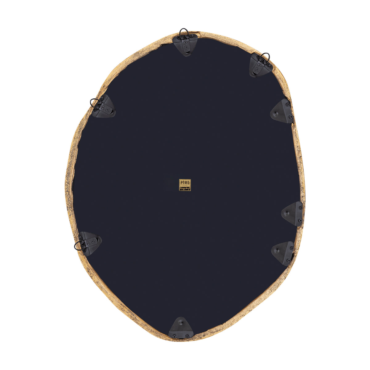 Miroir rond organique en laiton Paislie 56 x 3 x 72 cm PTMD