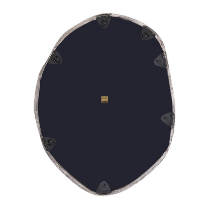 Miroir rond de forme organique Paisley Nickel PTMD