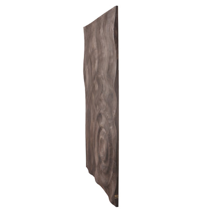 Panneau mural circulaire Mattin Brown en bois de manguier, rect PTMD