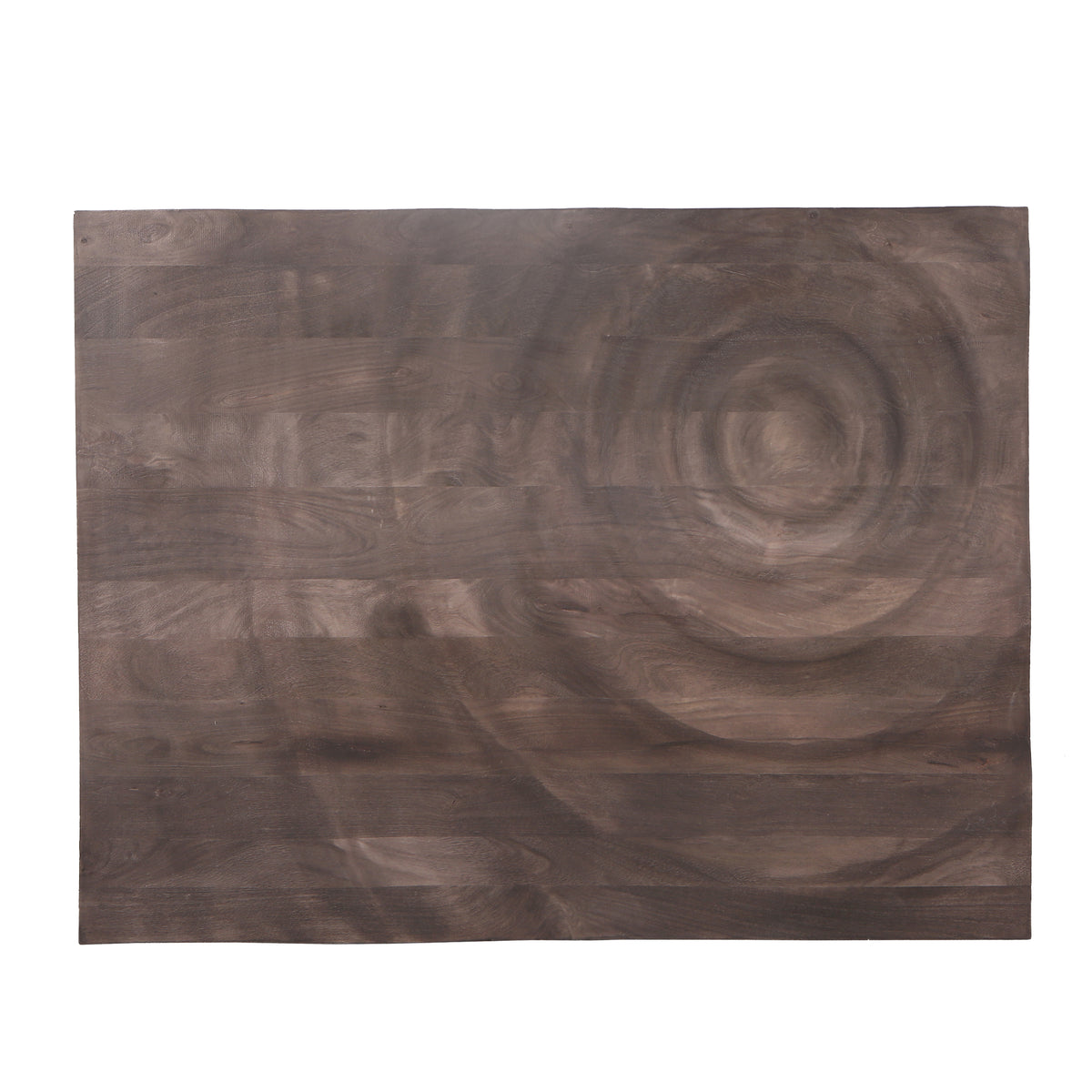 Panneau mural circulaire Mattin Brown en bois de manguier, rect PTMD