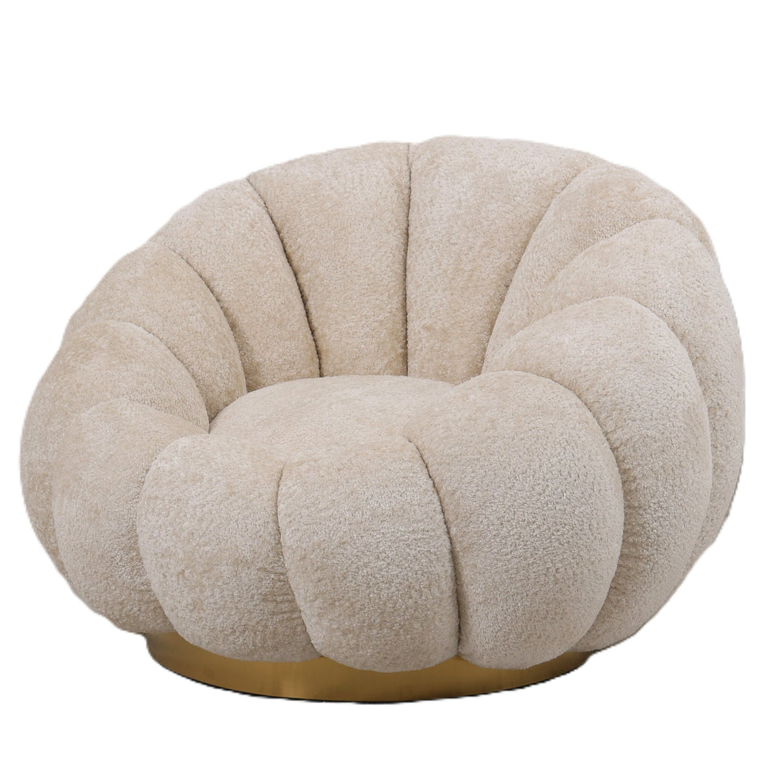 Fauteuil pivotant Daisy Crème Euphoria PTMD
