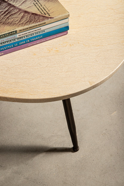 Table basse Veria en marbre beige, lot de 2 PTMD