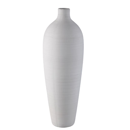Vase bouteille Cavinn Céramique Blanc Ø24cm x H70cm PTMD