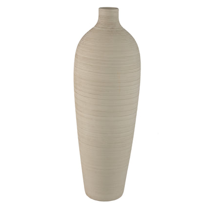 Vase bouteille Cavinn Céramique Beige Ø24cm x H70cm PTMD