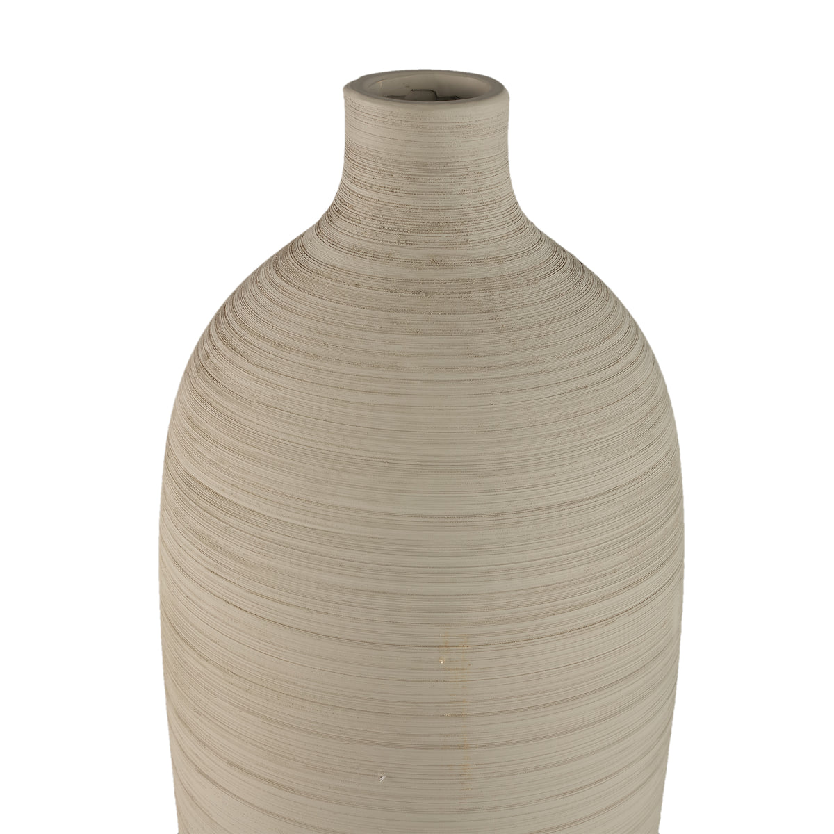 Vase bouteille Cavinn Céramique Beige Ø24cm x H70cm PTMD
