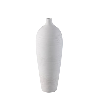 Vase bouteille Cavinn Céramique Blanc Ø18cm x H49cm PTMD