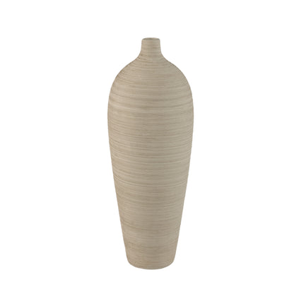 Vase bouteille Cavinn Céramique Beige Ø18cm x H49cm PTMD