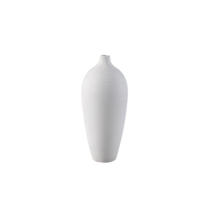 Vase bouteille Cavinn Céramique Blanc Ø15cm x H35cm PTMD