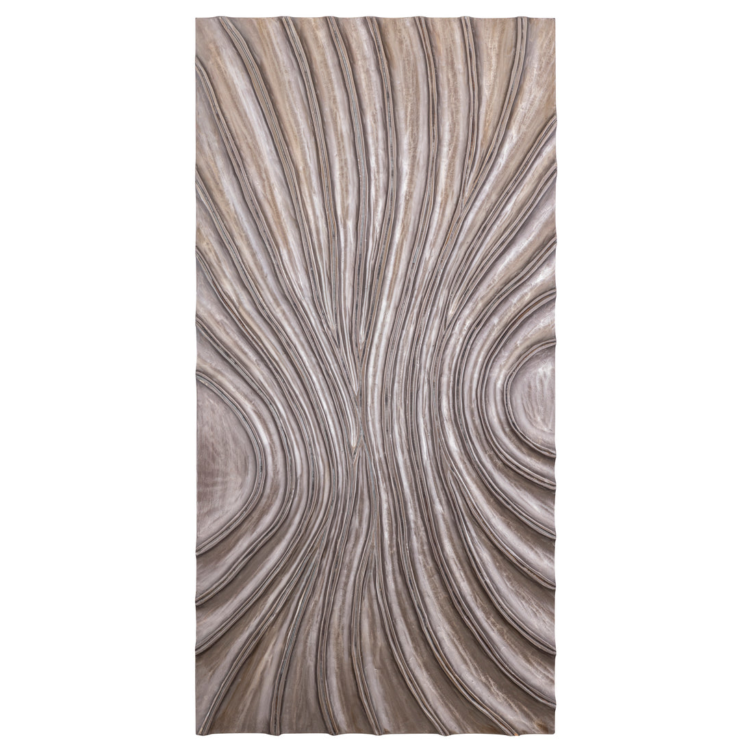 Panneau mural Reddie Wavvy marron brillant, grand modèle 80 x 160 cm, PTMD