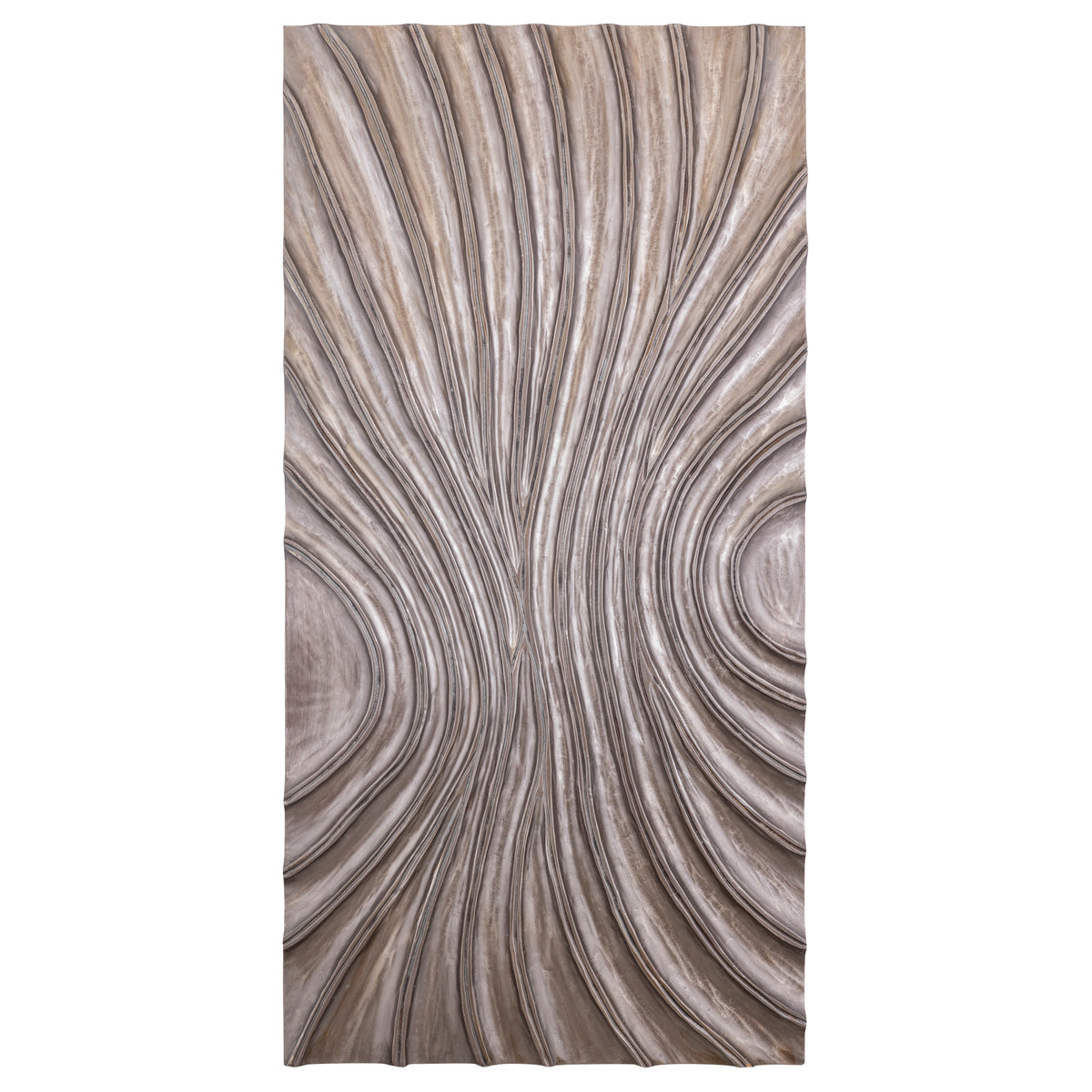 Panneau mural Reddie Wavvy marron brillant, grand modèle 80 x 160 cm, PTMD