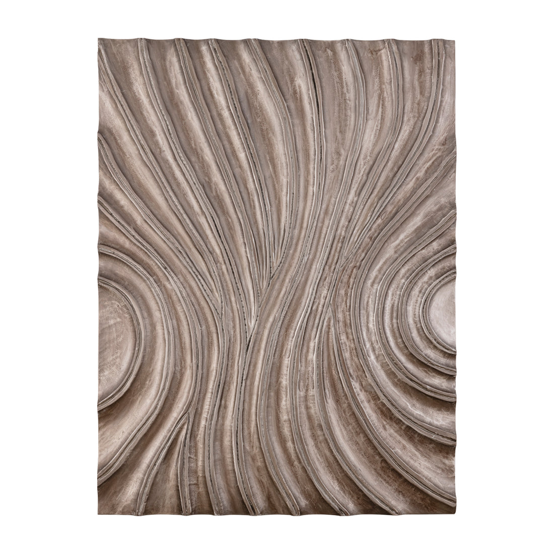 Panneau mural Reddie Wavvy marron brillant moyen 90 x 120 cm PTMD