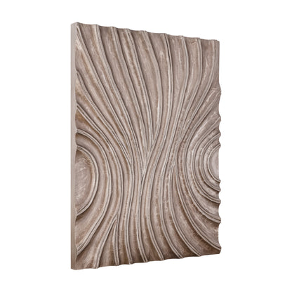 Panneau mural Reddie Wavvy marron brillant moyen 90 x 120 cm PTMD