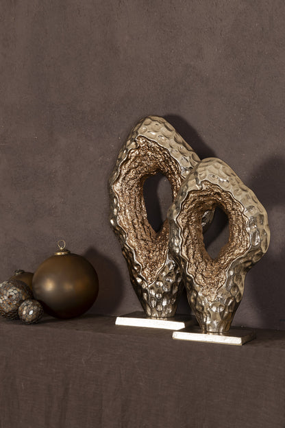 Coolan Statue en Aluminium Coulé Ovale S PTMD