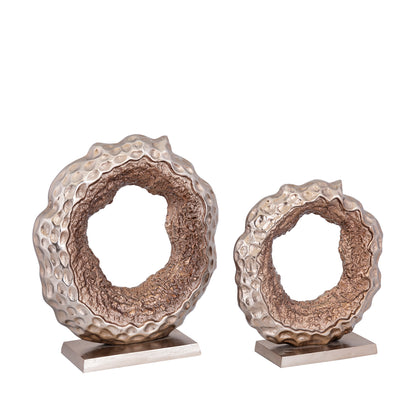 Coolan Statue en Aluminium Coulé Rond S PTMD