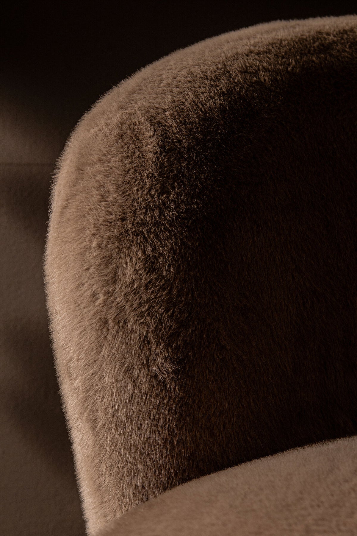 Fauteuil Aphrodite Mocca Fur PTMD