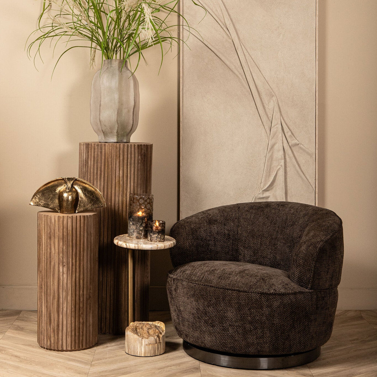 Fauteuil Filou marron foncé Eden 8 PTMD