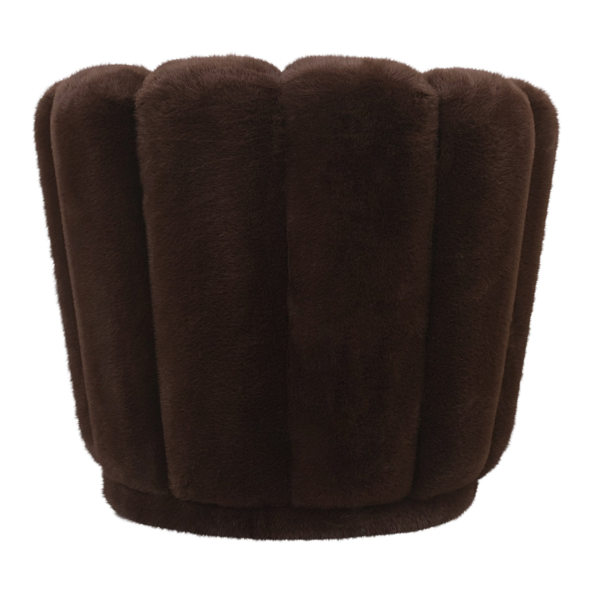 Fauteuil Furia marron foncé en fourrure PTMD