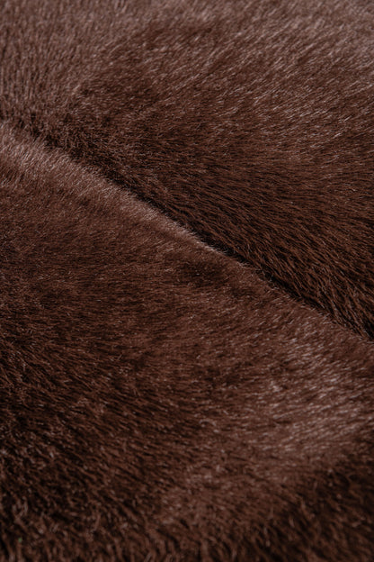 Fauteuil Furia marron foncé en fourrure PTMD