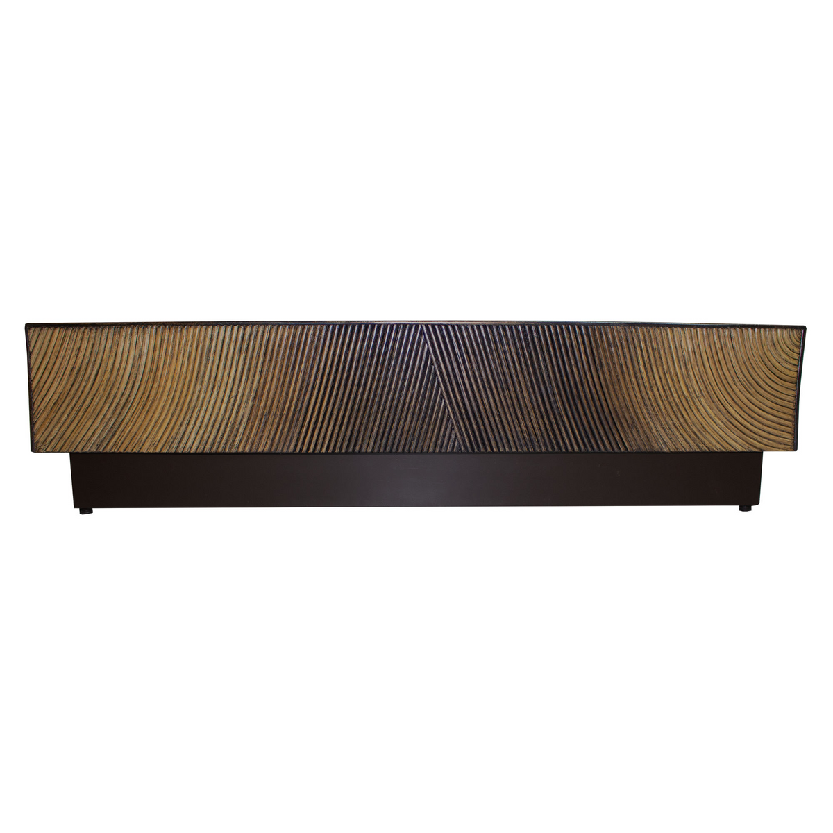 PTMD Casablanca Table basse marron carrée 120x120cm