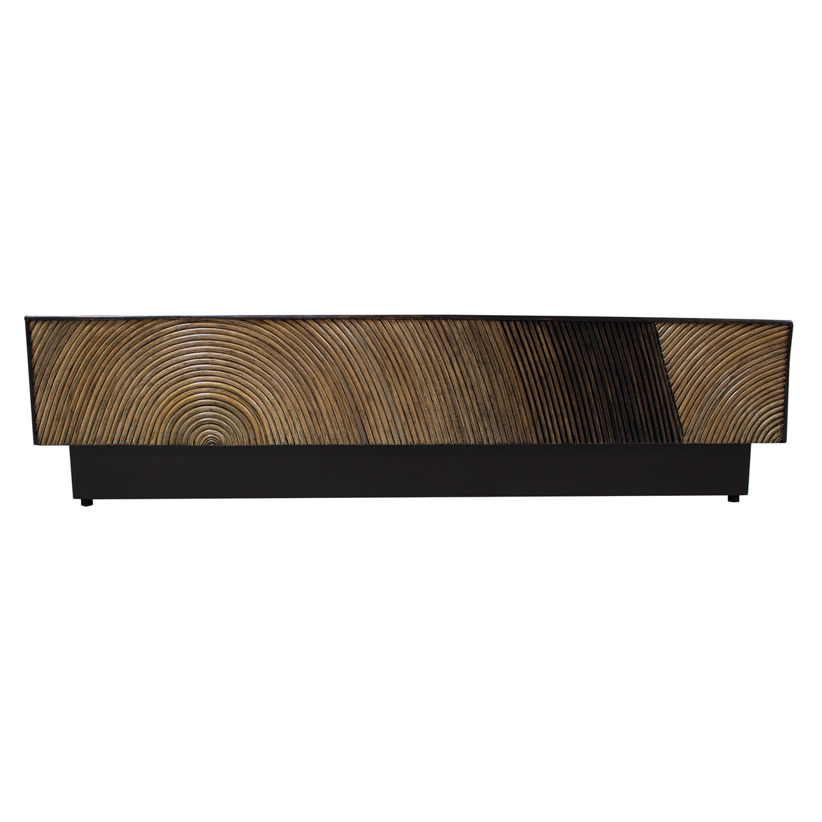 PTMD Casablanca Table basse marron carrée 120x120cm