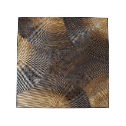 PTMD Casablanca Table basse marron carrée 120x120cm