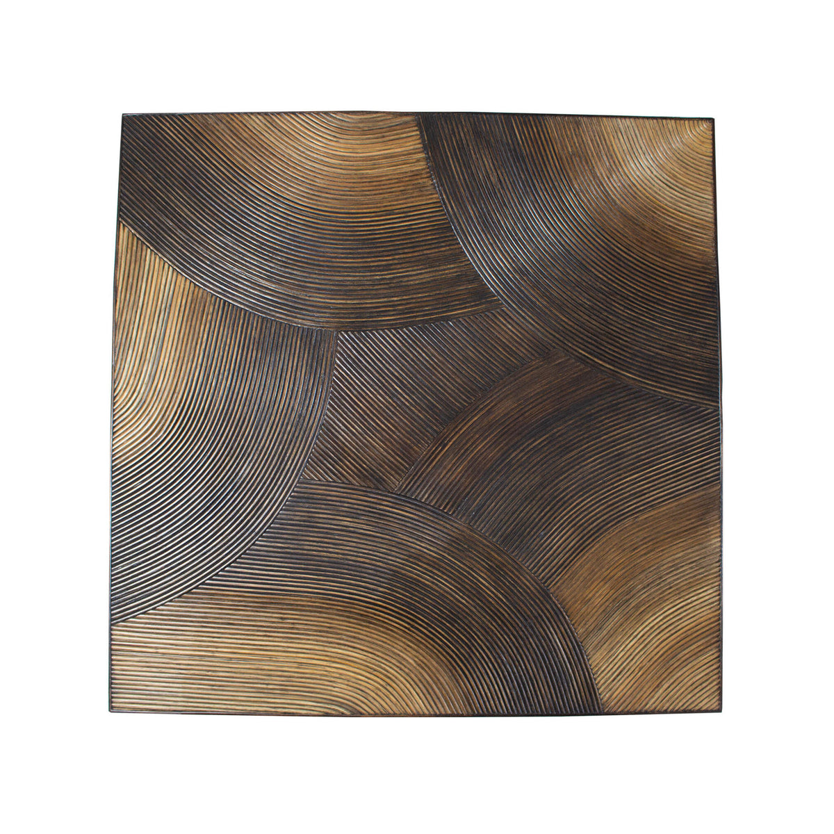 PTMD Casablanca Table basse marron carrée 120x120cm