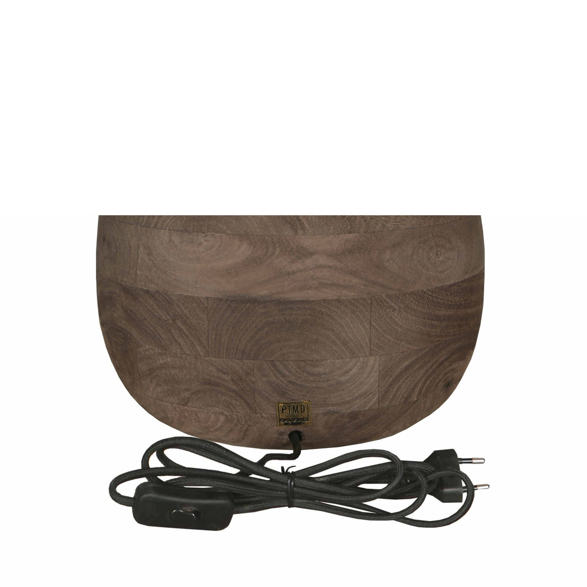 Lampe de table Peake Bois de manguier marron Large PTMD