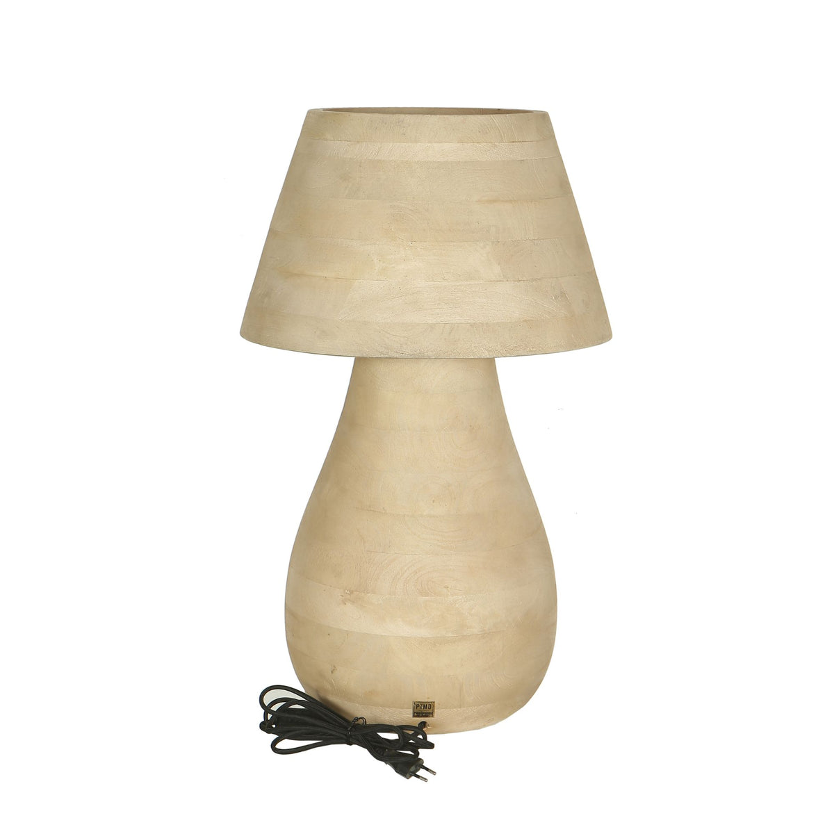 Lampe de table Peake Bois de manguier naturel Large PTMD