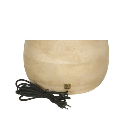 Lampe de table Peake Bois de manguier naturel Large PTMD