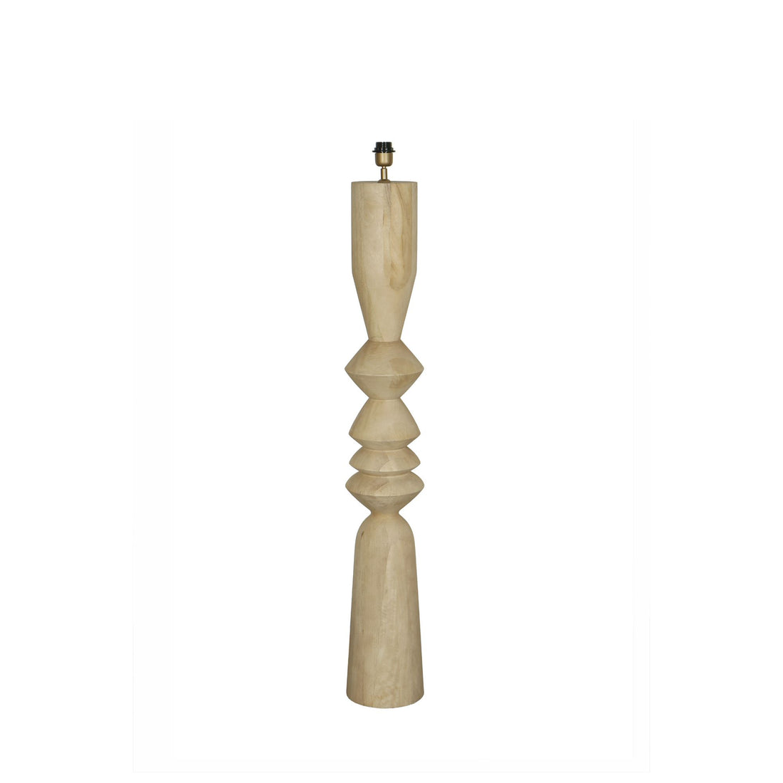 Lampadaire Elaine  Bois Manguier Rond H130cm PTMD