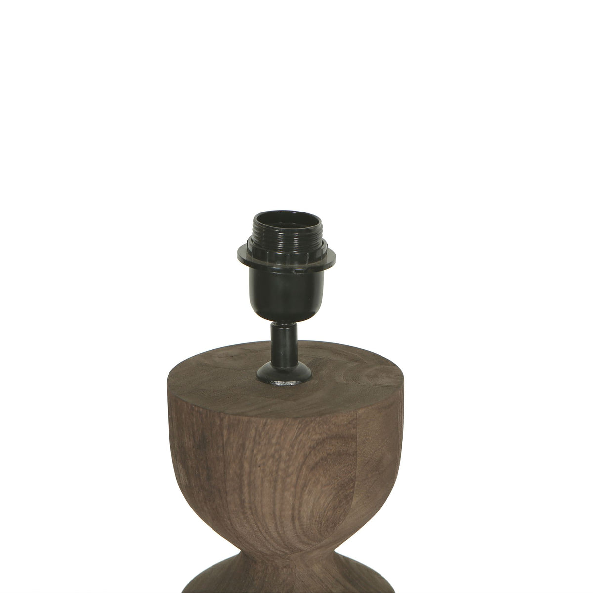 Lampe de table Elaine Marron Bois de Manguier Base Ronde PTMD